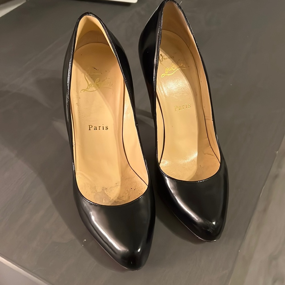 Christian Loubouton black pumps 37 1/2